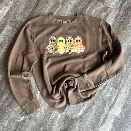 Patchwork Ghosts Crewneck
