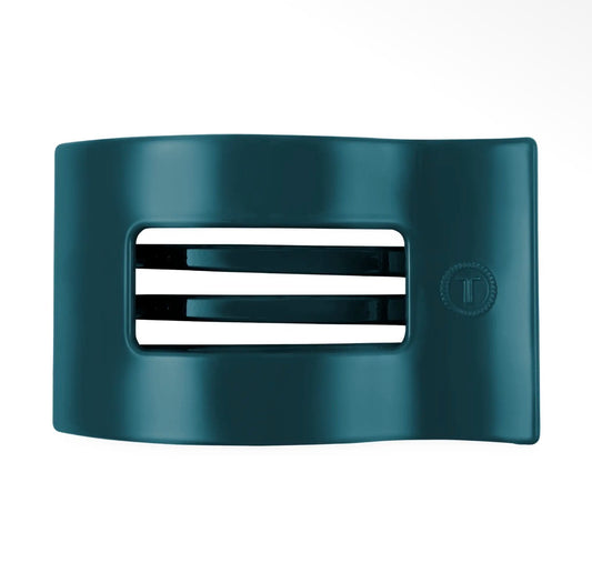 Teal With It Flat Rectangle Clip - Small