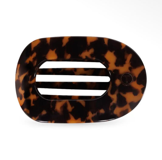 Tortoise Round Flat Clip - Tiny