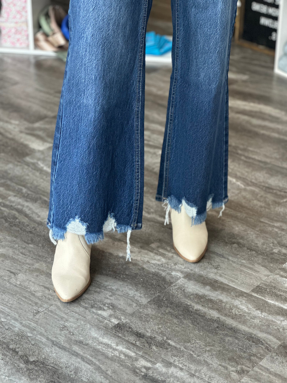 Lynne High Rise Relaxed Deim