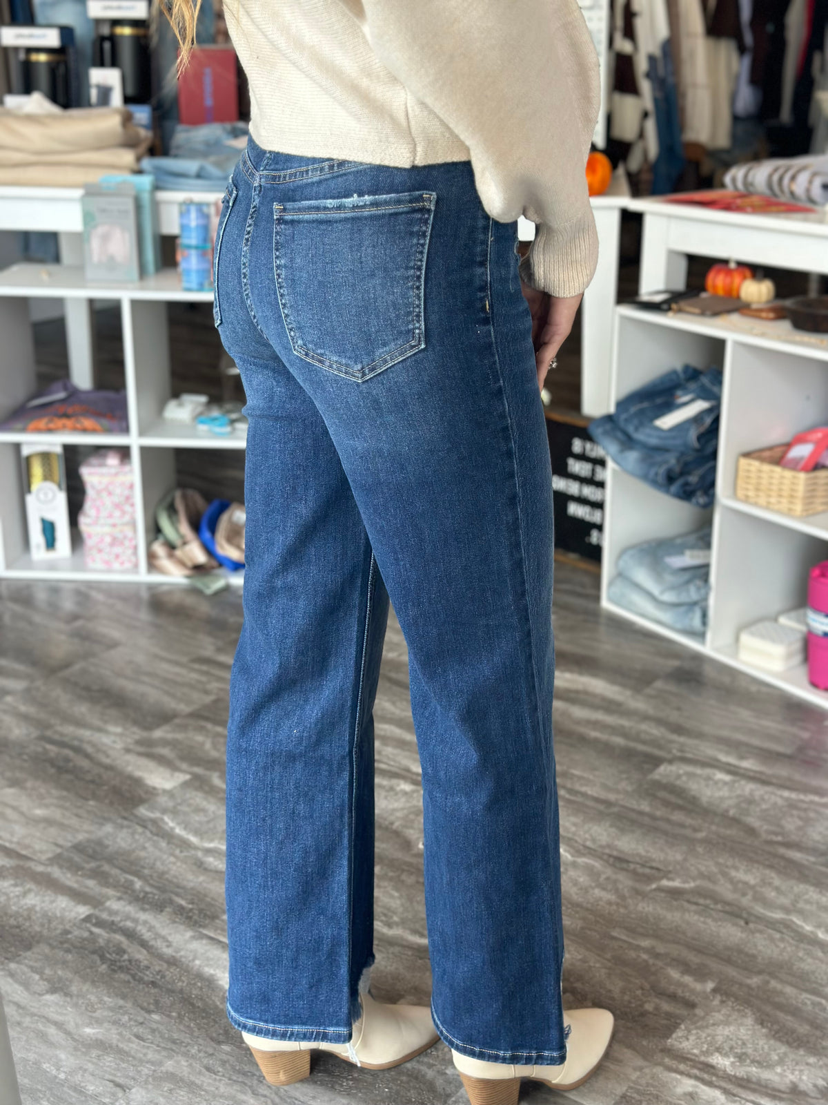 Lynne High Rise Relaxed Deim