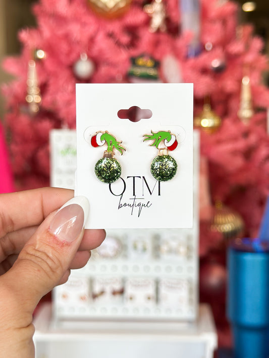 Green Guy Earring Set