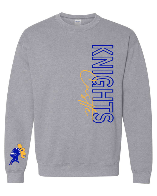 Preorder Knights Statement Long Sleeve/Crewneck (Grey)