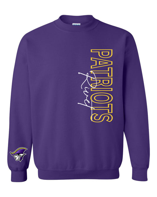 Preorder Patriots Statement Long Sleeve/Crewneck (Purple)
