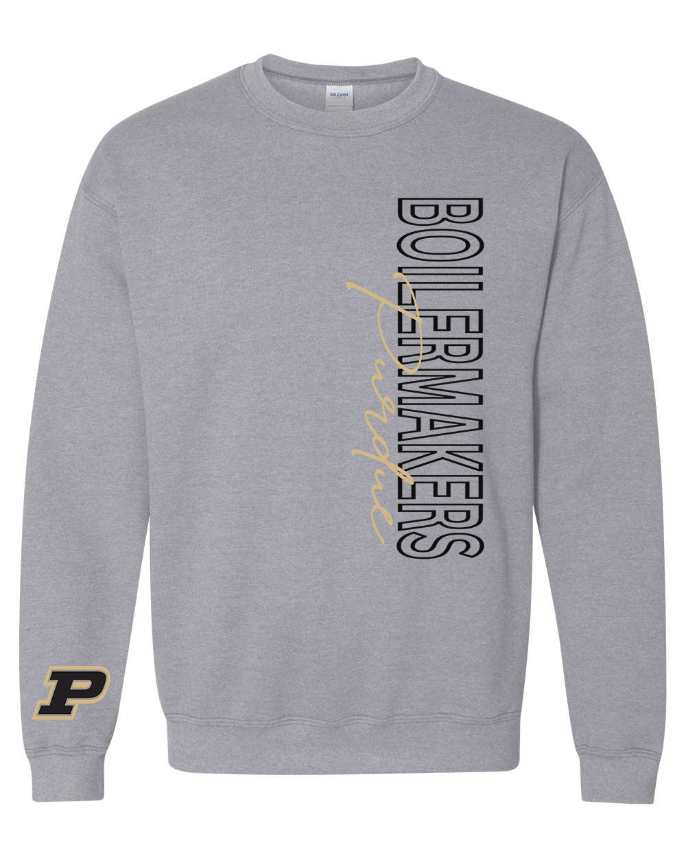 Preorder PU Statement Long Sleeve/Crewneck (Grey)