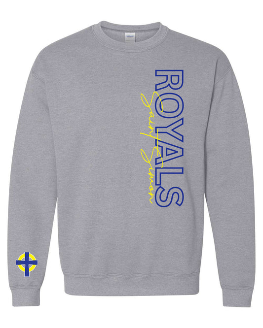 Preorder Saint Simon Royals Statement Long Sleeve/Crewneck (Grey)