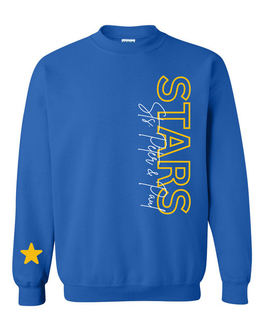 Preorder Stars Statement Long Sleeve/Crewneck (Blue)