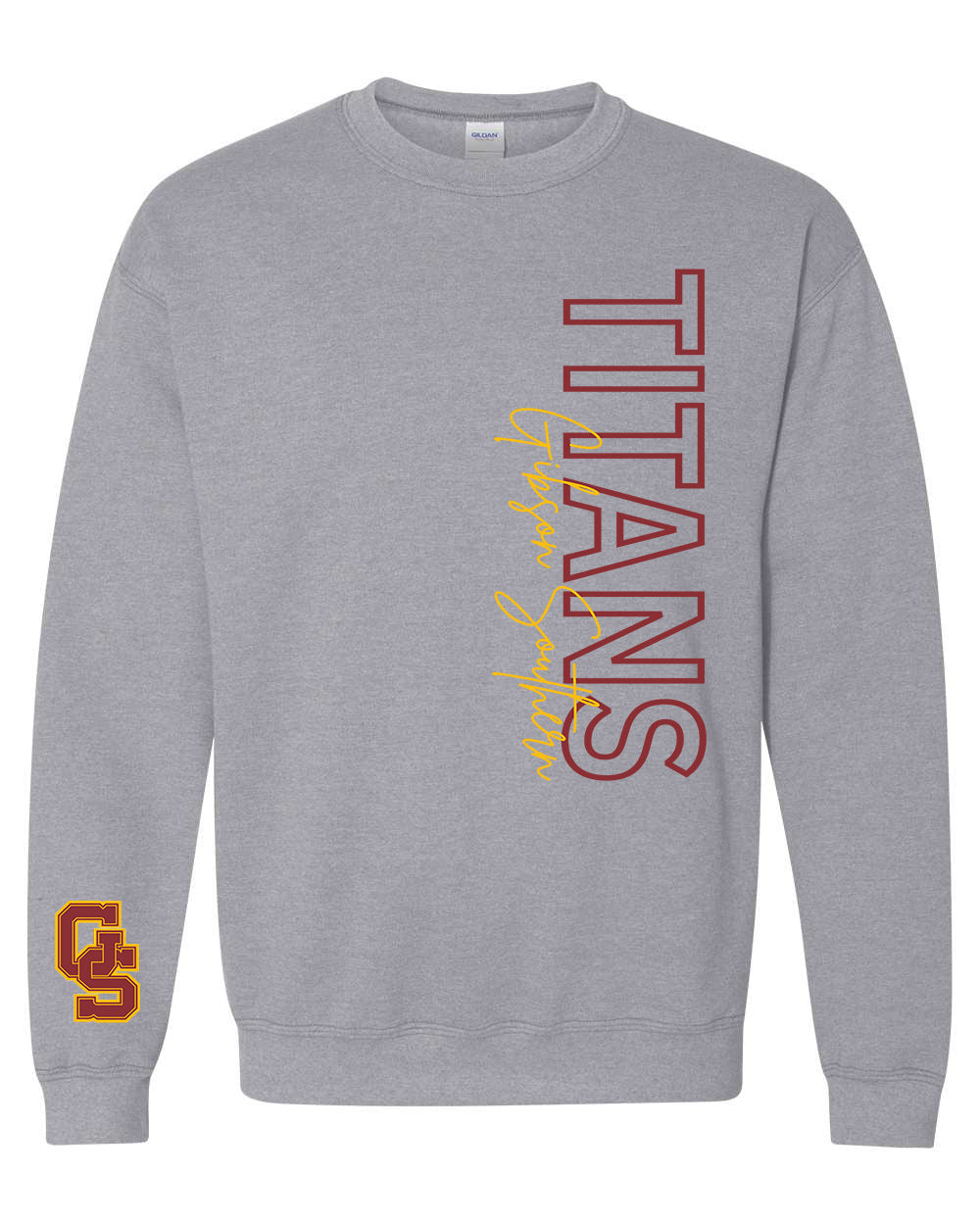 Preorder Titans Statement Long Sleeve/Crewneck (Grey)