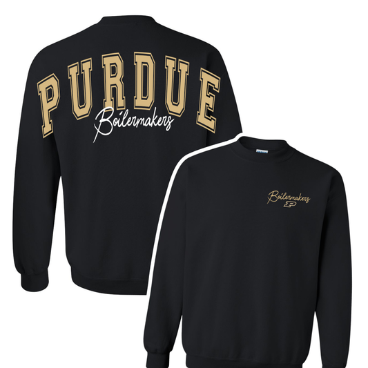 Preorder Custom Arm to Arm Crewneck - PU Boilermakers