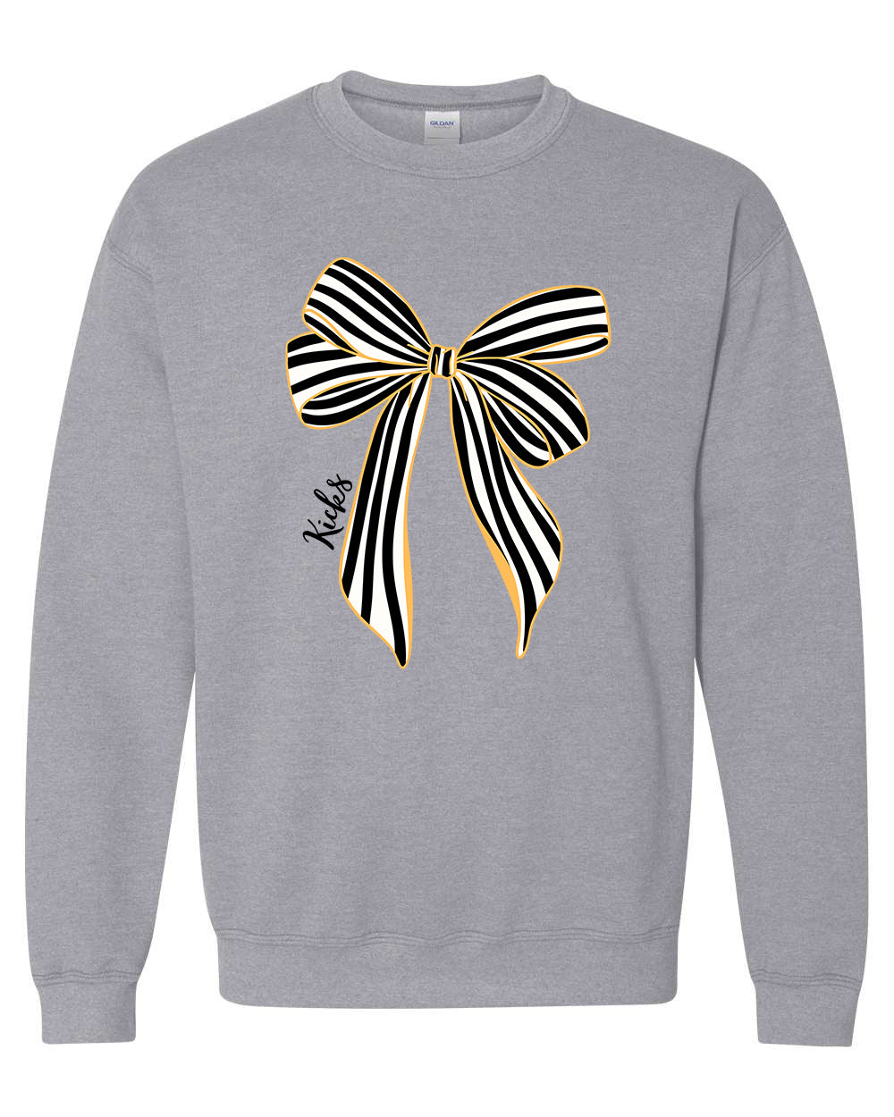 PREORDER Youth Kicks Striped Bow Tee/Long Sleeve/Crewneck