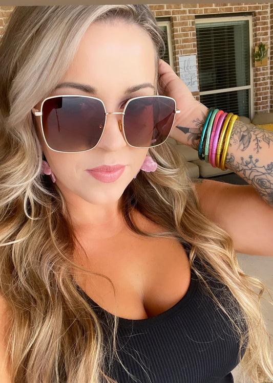 Saint Sunglasses (Brown) - DAX