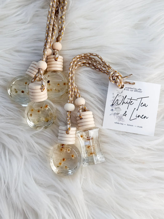 White Tea & Linen Car Diffuser