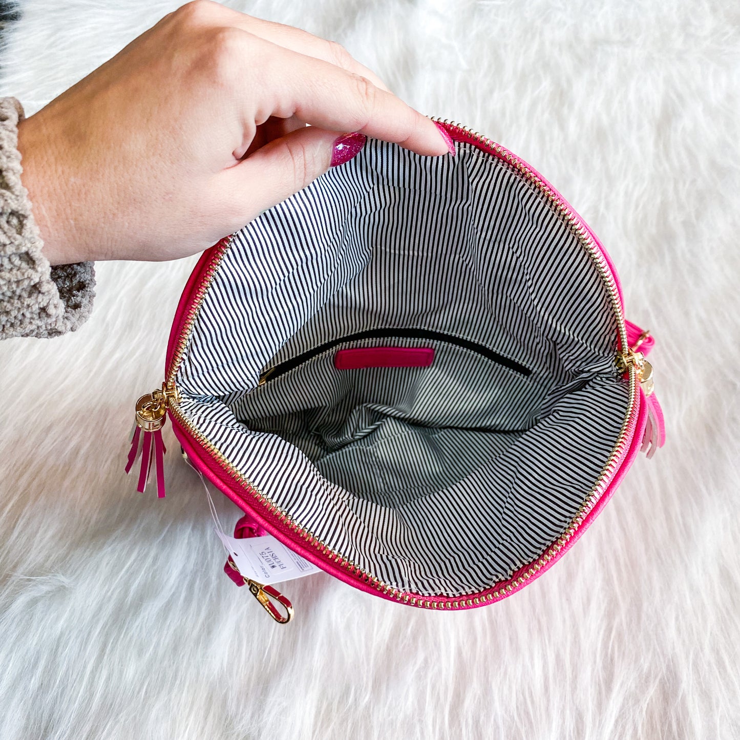 Carson Crossbody Purse - Fuchsia *final sale*