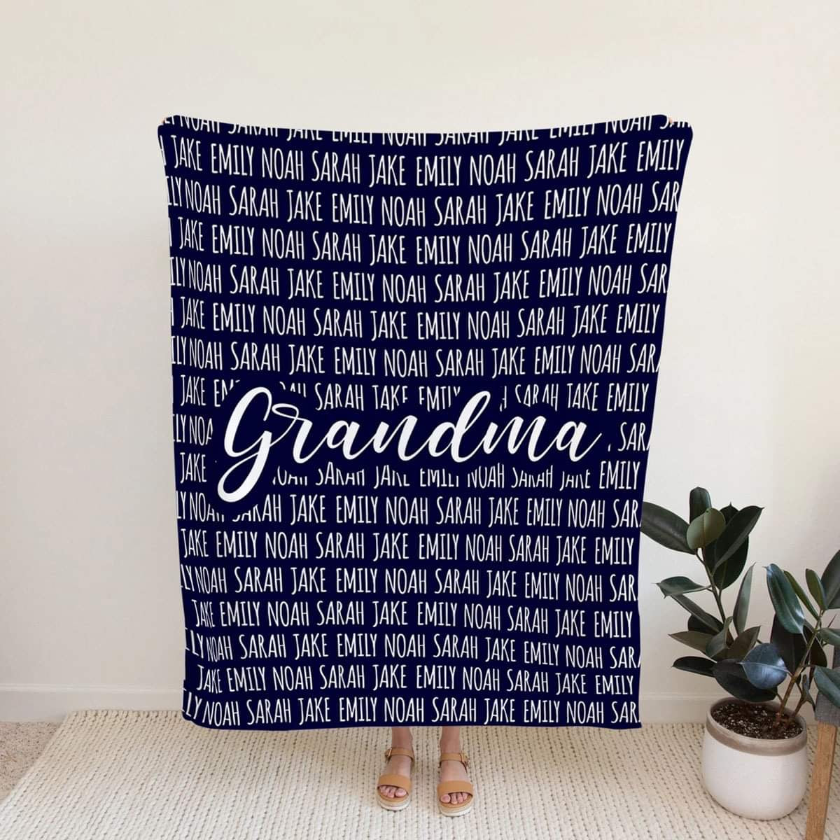 Personalized Multi-Name Blanket