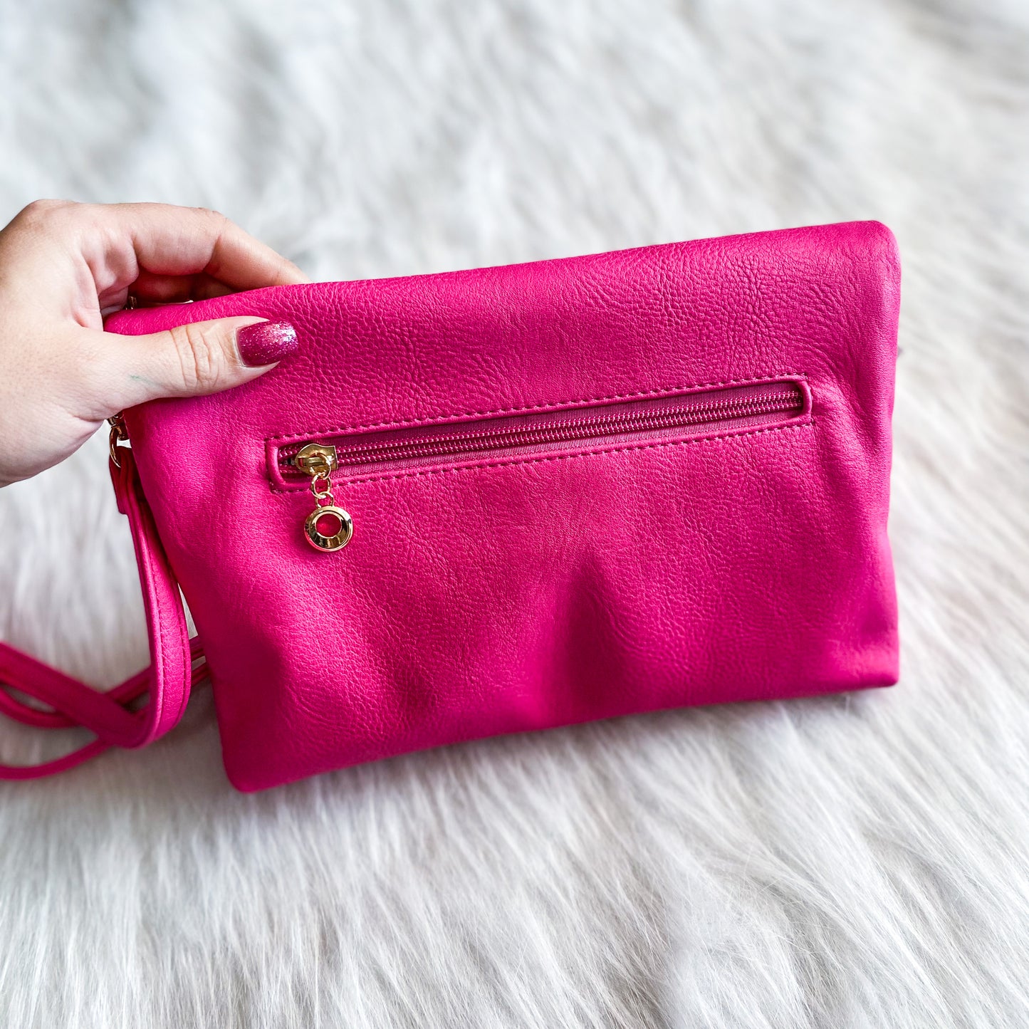 Carson Crossbody Purse - Fuchsia *final sale*